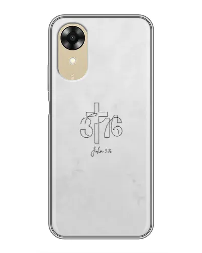 Чохол для OPPO A17k з картинкою «Івана 3:16 Хрест» Чохол для OPPO A17k з картинкою «Івана 3:16 Хрест»