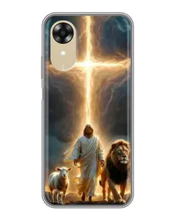 Чохол для OPPO A17k з картинкою «Лев Юди та Світло» Чохол для OPPO A17k з картинкою «Лев Юди та Світло»