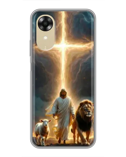 Чохол для OPPO A17k з картинкою «Лев Юди та Світло» Чохол для OPPO A17k з картинкою «Лев Юди та Світло»