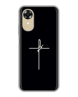 Чехол для OPPO A17k с картинкой «Тонкий крест» Чехол для OPPO A17k с картинкой «Тонкий крест»