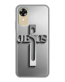 Чехол для OPPO A17k с картинкой «Металлический крест Jesus» Чехол для OPPO A17k с картинкой «Металлический крест Jesus»