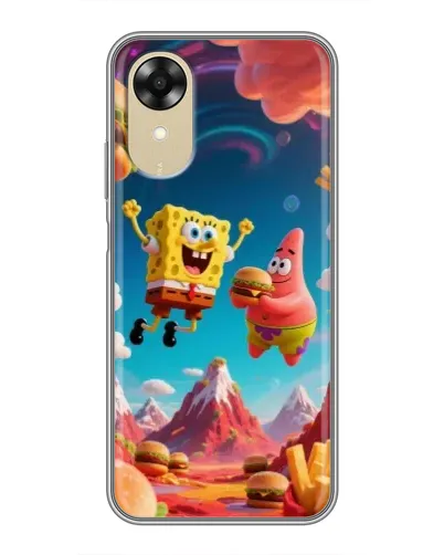 Чохол для OPPO A17k з картинкою «Космічний фастфуд»