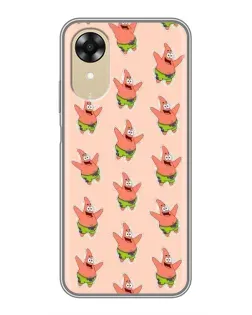Чохол для OPPO A17k з картинкою «Патрік Стар паттерн»