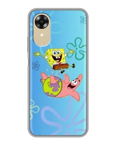Чохол для OPPO A17k з картинкою «Спанч Боб та Патрік»