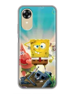 Чохол для OPPO A17k з картинкою «Спанч Боб переможець»