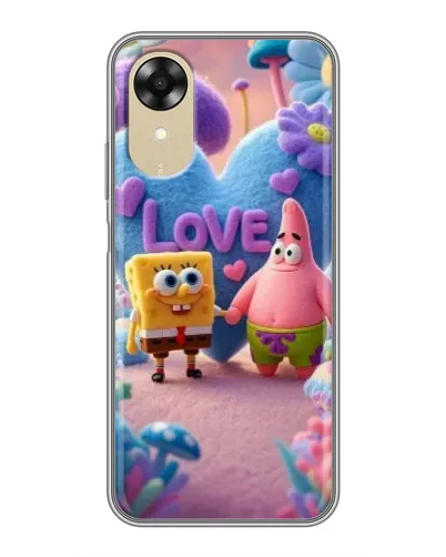 Чохол для OPPO A17k з картинкою «Губка Боб Патрік»