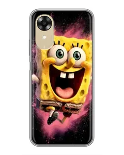 Чохол для OPPO A17k з картинкою «Вибуховий Спанч Боб»