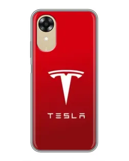 Чохол для OPPO A17k з картинкою «Tesla Red Classic»