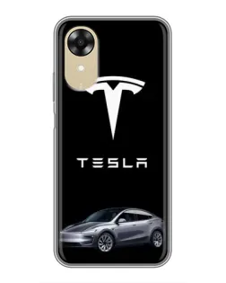 Чохол для OPPO A17k з картинкою «Tesla Model Y»