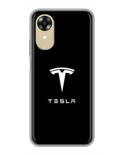 Чехол для OPPO A17k с картинкой «Tesla White Logo» Чехол для OPPO A17k с картинкой «Tesla White Logo»