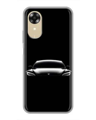Чехол для OPPO A17k с картинкой «Фары Tesla Night» Чехол для OPPO A17k с картинкой «Фары Tesla Night»