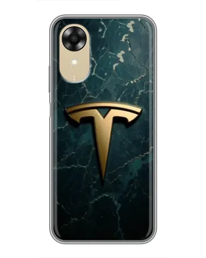 Чехол для OPPO A17k с картинкой «Мраморная Tesla Gold» Чехол для OPPO A17k с картинкой «Мраморная Tesla Gold»