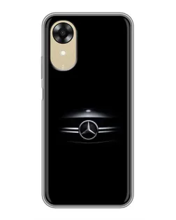 Чехол для OPPO A17k с картинкой «Mercedes — абстрактные линии»