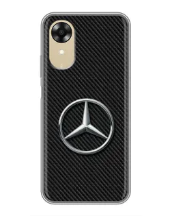Чехол для OPPO A17k с картинкой «Карбоновый Mercedes стиль»