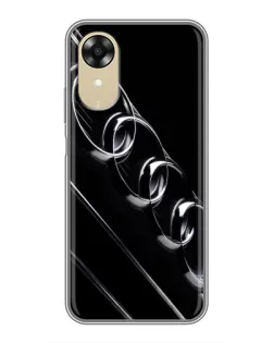 Чехол для OPPO A17k с картинкой «Audi — абстрактные кольца»
