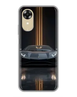 Чохол для OPPO A17k з картинкою «Lamborghini золоті лінії» Чохол для OPPO A17k з картинкою «Lamborghini золоті лінії»