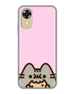 Чохол для OPPO A17k з картинкою «Pusheen та печиво» Чохол для OPPO A17k з картинкою «Pusheen та печиво»
