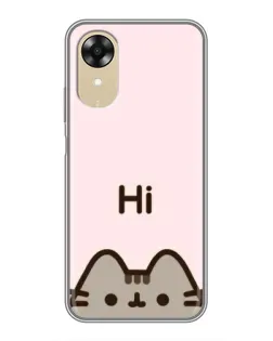 Чохол для OPPO A17k з картинкою «Пушин каже Hi» Чохол для OPPO A17k з картинкою «Пушин каже Hi»