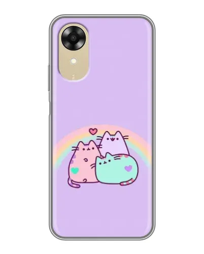 Чохол для OPPO A17k з картинкою «Веселкові Пушини» Чохол для OPPO A17k з картинкою «Веселкові Пушини»
