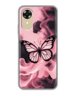 Чохол для OPPO A17k з картинкою «Метелик у диму» Чохол для OPPO A17k з картинкою «Метелик у диму»
