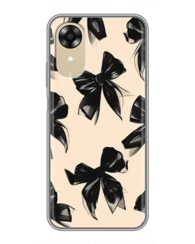 Чохол для OPPO A17k з картинкою «Патерн чорні банти» Чохол для OPPO A17k з картинкою «Патерн чорні банти»