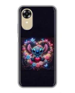 Чохол для OPPO A17k з картинкою «Stitch у квітах» Чохол для OPPO A17k з картинкою «Stitch у квітах»