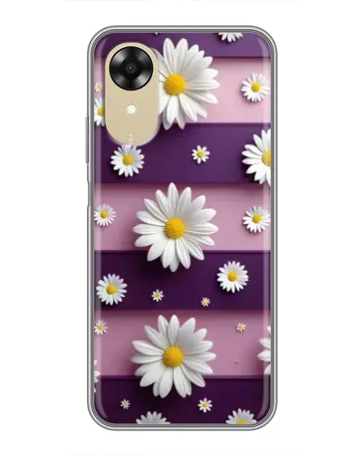Чехол для OPPO A17k с картинкой «Ромашки на фиолетовом» Чехол для OPPO A17k с картинкой «Ромашки на фиолетовом»