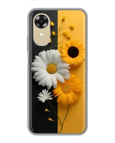 Чехол для OPPO A17k с картинкой «Подсолнух и ромашка» Чехол для OPPO A17k с картинкой «Подсолнух и ромашка»