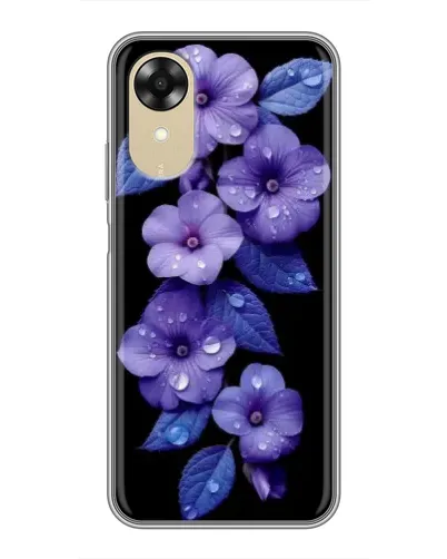 Чехол для OPPO A17k с картинкой «Фиолетовые цветы с росою» Чехол для OPPO A17k с картинкой «Фиолетовые цветы с росою»