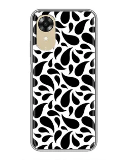 Чохол для OPPO A17k з картинкою «Контрастні чорні краплі»