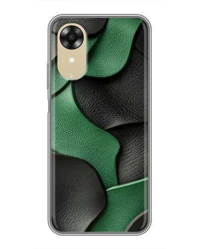 Чохол для OPPO A17k з картинкою «Зелені шкіряні хвилі» Чохол для OPPO A17k з картинкою «Зелені шкіряні хвилі»