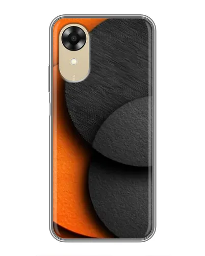 Чохол для OPPO A17k з картинкою «Геометрія помаранчевих кіл» Чохол для OPPO A17k з картинкою «Геометрія помаранчевих кіл»