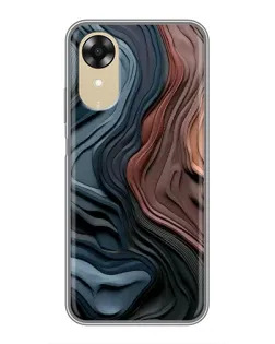 Чохол для OPPO A17k з картинкою «Кольорові хвилі каньйону»