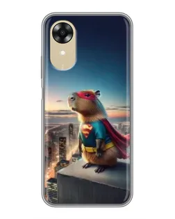 Чехол для OPPO A17k с картинкой «Капи-мен супергерой»