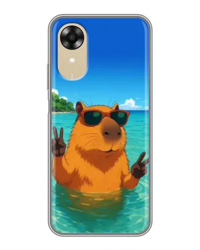 Чехол для OPPO A17k с картинкой «Морская капибара» Чехол для OPPO A17k с картинкой «Морская капибара»