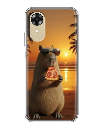 Чехол для OPPO A17k с картинкой «Капибара с пиццей» Чехол для OPPO A17k с картинкой «Капибара с пиццей»
