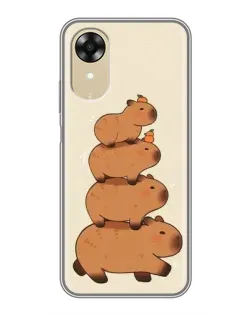 Чехол для OPPO A17k с картинкой «Башня из капибар»
