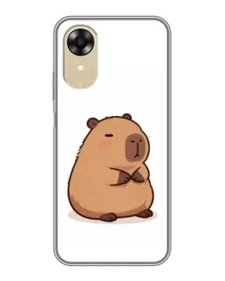 Чехол для OPPO A17k с картинкой «Толстенькая капибара»