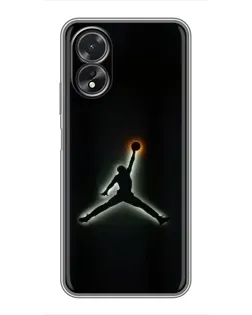 Чехол для OPPO A18 с картинкой «Jordan Gradient Logo» Чехол для OPPO A18 с картинкой «Jordan Gradient Logo»