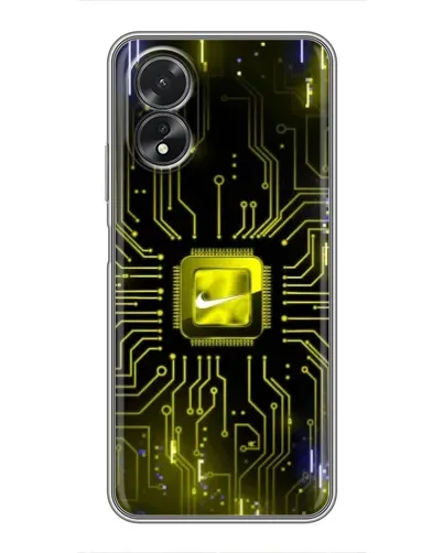Чохол для OPPO A18 з картинкою «Nike — золота іскра» Чохол для OPPO A18 з картинкою «Nike — золота іскра»