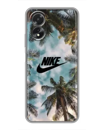 Чохол для OPPO A18 з картинкою «Тропічний принт Nike» Чохол для OPPO A18 з картинкою «Тропічний принт Nike»