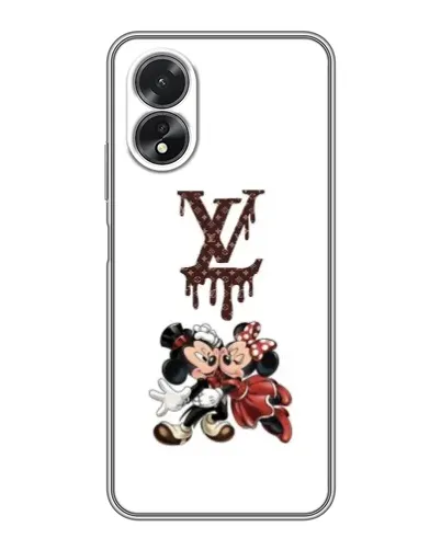 Чохол для OPPO A18 з картинкою «LV та Міккі Маус»