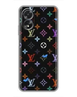 Чохол для OPPO A18 з картинкою «Кольорова монограма LV»