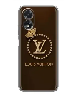 Чохол для OPPO A18 з картинкою «LV — золота печатка»