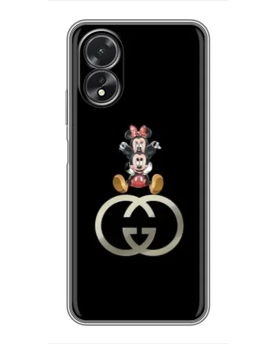 Чохол для OPPO A18 з картинкою «Мінні Маус на лого»
