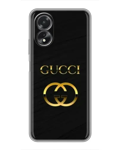 Чохол для OPPO A18 з картинкою «Золотий логотип Gucci»