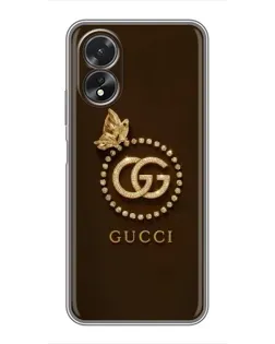 Чохол для OPPO A18 з картинкою «Gucci — золотий метелик»
