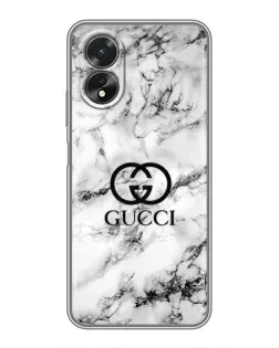Чохол для OPPO A18 з картинкою «Gucci — мармуровий шик»