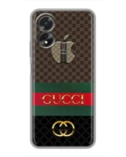 Чохол для OPPO A18 з картинкою «Gucci — брендований десерт»