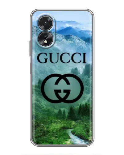 Чохол для OPPO A18 з картинкою «Gucci — гірський пейзаж»